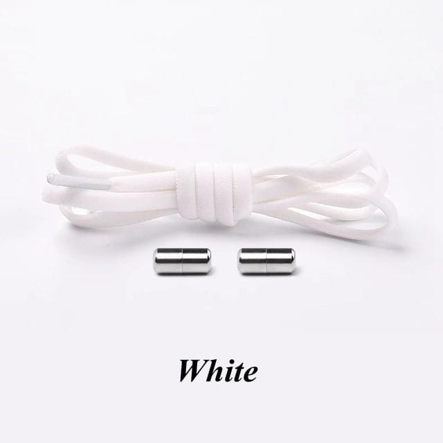 1Pair No tie Shoelaces Round Elastic Shoe Laces For Kids and Adult Sneakers Shoelace Quick Lazy Laces 21 Color Shoestrings AExp