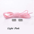 1Pair No tie Shoelaces Round Elastic Shoe Laces For Kids and Adult Sneakers Shoelace Quick Lazy Laces 21 Color Shoestrings AExp
