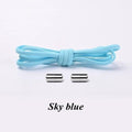 1Pair No tie Shoelaces Round Elastic Shoe Laces For Kids and Adult Sneakers Shoelace Quick Lazy Laces 21 Color Shoestrings AExp