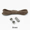 1Pair Quick Lazy Laces Round Elastic No tie Shoe Laces For Kids and Adult Sneakers Shoelace AExp