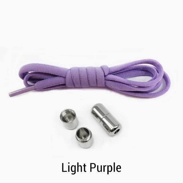 1Pair Quick Lazy Laces Round Elastic No tie Shoe Laces For Kids and Adult Sneakers Shoelace JadeMoghul Inc. 