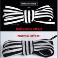 1Pair Reflective Shoelaces Laser sequin Shoelace Weave Braided bracelet Sneakers Running Shoes lace Adult children shoe strings AExp
