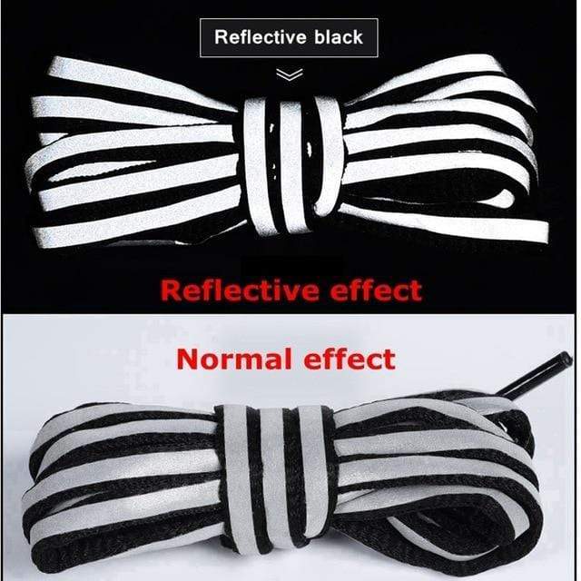 1Pair Reflective Shoelaces Laser sequin Shoelace Weave Braided bracelet Sneakers Running Shoes lace Adult children shoe strings AExp