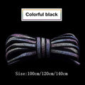1Pair Reflective Shoelaces Laser sequin Shoelace Weave Braided bracelet Sneakers Running Shoes lace Adult children shoe strings JadeMoghul Inc. 