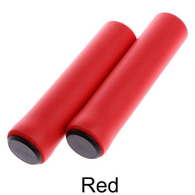 1Pair Silicone Cycling Bicycle Grips Outdoor MTB Mountain Bike Handlebar Grips Cover Anti-slip Strong Support Grips Bike Part AExp