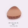 1PC 2020 Korean Fashion Design Women Hair Claw Solid Color Hair Crab Retro Square Scrub Hair Clips Small Size AExp