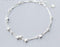 1pc 925 Sterling silver jewelry 2layers multi-Rows lUCKY Beads & Star Anklet bracelet Long LS275--JadeMoghul Inc.