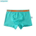 1pc Boys Solid Color Soft Cotton Underwear Boxers-Green Boys Shorts-2T-JadeMoghul Inc.