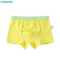 1pc Boys Solid Color Soft Cotton Underwear Boxers-Yellow Boys Shorts-2T-JadeMoghul Inc.