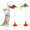 1Pc Cat Interactive Toy Stick Feather Wand With Small Bell Mouse Cage Toys Plastic Artificial Colorful Cat Teaser Toy Supplies JadeMoghul Inc. 
