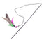 1Pc Cat Interactive Toy Stick Feather Wand With Small Bell Mouse Cage Toys Plastic Artificial Colorful Cat Teaser Toy Supplies JadeMoghul Inc. 