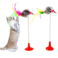 1pc Cat Toy Stick Feather Wand With Bell Mouse Cage Toys Plastic Artificial Colorful Cat Teaser Toy Pet Supplies Random Color AExp