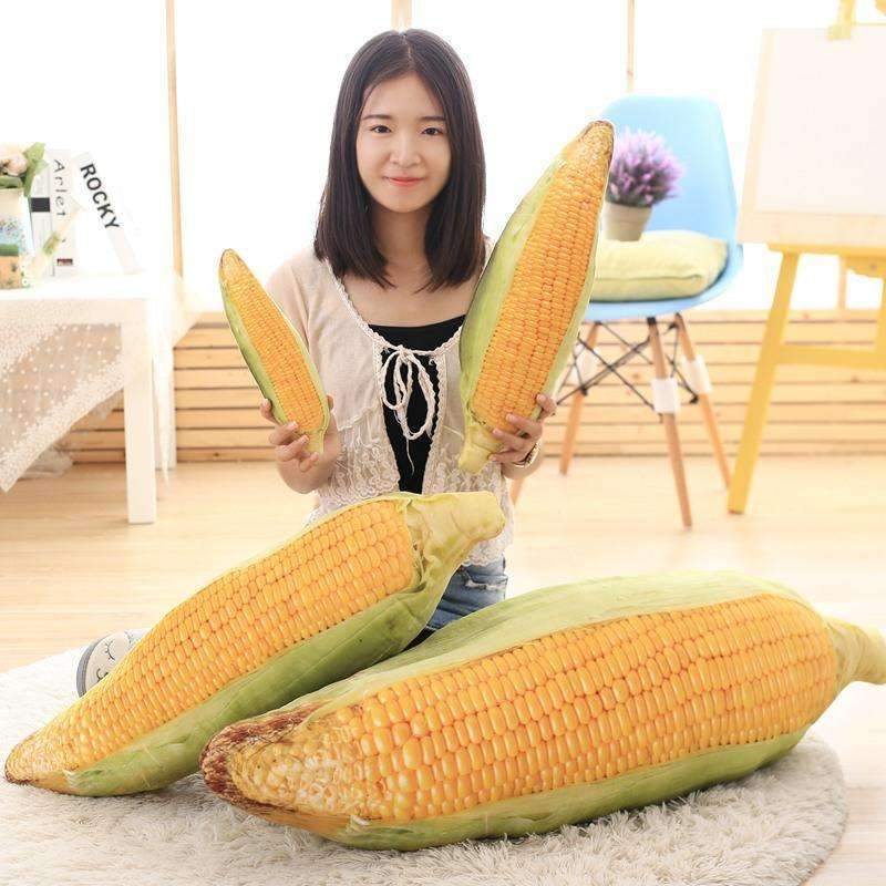 1pc Mini Kawaii 30cm Simulation Corn Cushion Pillow Rod Bean Plush Toys Corn Doll Small Stuffed Dollspillow Gift For Kids--JadeMoghul Inc.