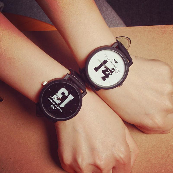 1PC New Fashion Design Unisex Leather Band Quartz Watch-watch box-JadeMoghul Inc.