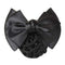 1Pc New Stylish Solid Color Satin Bow Barrette Lady Hair Clip Cover Bowknot Bun Snood Women Hair Accessories-Black-JadeMoghul Inc.