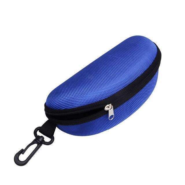 1PC New Sunglasses Reading Glasses Carry Bag Hard Zipper Box Travel Pack Pouch Case Portable Protector-Blue-JadeMoghul Inc.