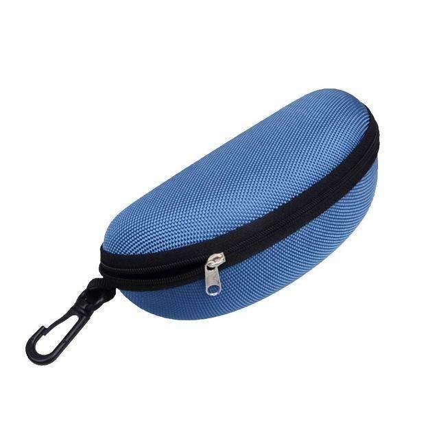 1PC New Sunglasses Reading Glasses Carry Bag Hard Zipper Box Travel Pack Pouch Case Portable Protector-Sky Blue-JadeMoghul Inc.