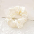 1PC Satin Silk Solid Color Scrunchies Elastic Hair Bands 2019 New Women Girls Hair Accessories Ponytail Holder Hair Ties Rope AExp