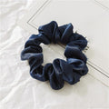 1PC Satin Silk Solid Color Scrunchies Elastic Hair Bands 2019 New Women Girls Hair Accessories Ponytail Holder Hair Ties Rope AExp