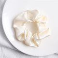 1PC Satin Silk Solid Color Scrunchies Elastic Hair Bands 2019 New Women Girls Hair Accessories Ponytail Holder Hair Ties Rope AExp