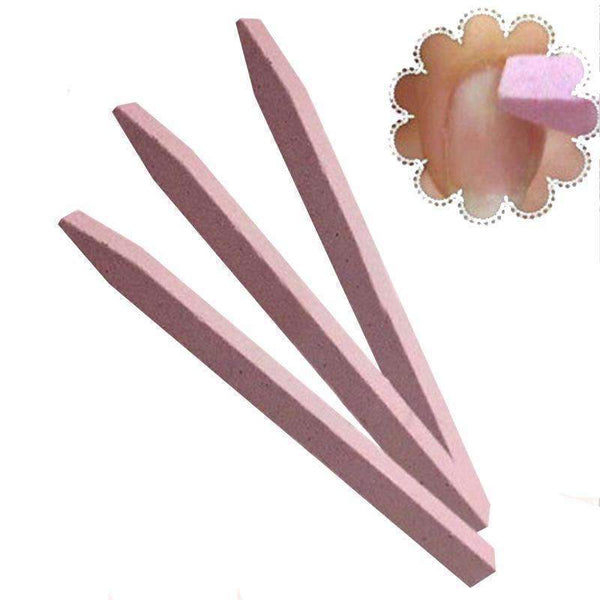1Pc Unique Stone Nail File Cuticle Remover Trimmer Buffer Nail Art Tool (Random Color) #12146--JadeMoghul Inc.