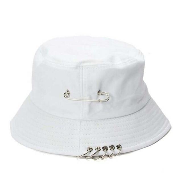 1PC Unisex Women Men Bucket Hat Pin Rings Sunhat Caps Summer Hats JadeMoghul Inc. 