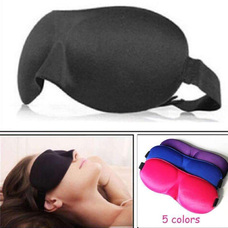 1Pcs 3D Sleep Mask Natural Sleeping Eye Mask Eyeshade Cover Shade Eye Patch Women Men Soft Portable Blindfold Travel Eyepatch-Black-JadeMoghul Inc.