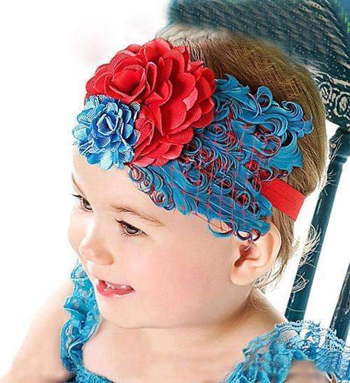 1pcs Baby Hair Band Feather Flower Hair Bow Head Band Baby Girl Hair Accessories Baby Girl Headbands Bandage On Head Children-7-JadeMoghul Inc.