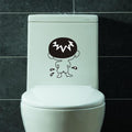1pcs Bathroom Wall Stickers Toilet Home Decoration Waterproof Wall Decals For Toilet Sticker Decorative Paste Home Decor-1Pcs Style 3-JadeMoghul Inc.