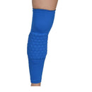1PCS Breathable Sports Football Basketball Knee Pads Honeycomb Knee Brace Leg Sleeve Calf Compression Knee Support Protection-Blue-M-JadeMoghul Inc.