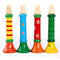 1Pcs Colorful wooden trumpet buglet hooter bugle education toys for kids musical toys noise maker kids toys--JadeMoghul Inc.