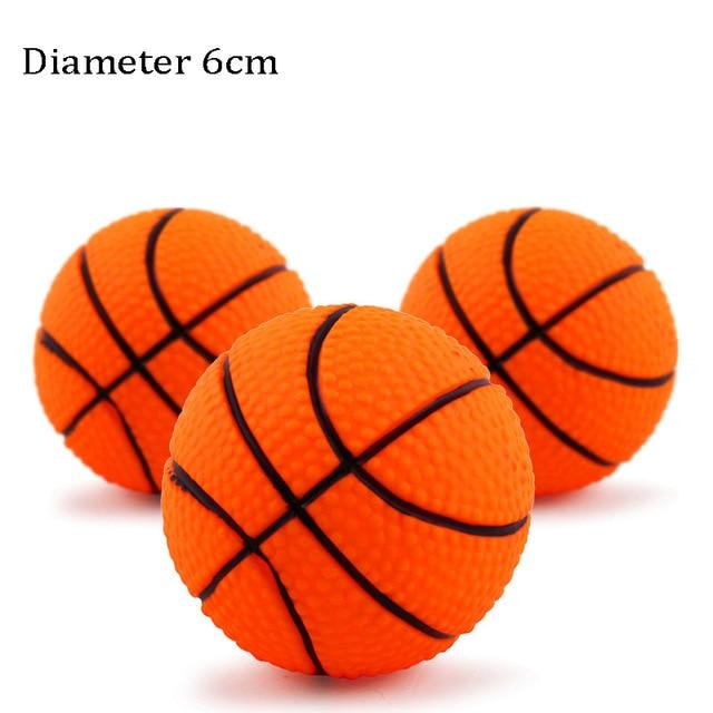 1pcs Diameter 6cm Squeaky Pet Dog Ball Toys for Small Dogs Rubber Chew Puppy Toy Dog Stuff Dogs Toys Pets brinquedo cachorro AExp