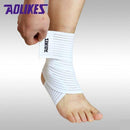 1pcs High Quality Ankle Support Spirally Wound Bandage Volleyball Basketball Ankle Orotection Adjustable Elastic Bands-1pcs White-JadeMoghul Inc.