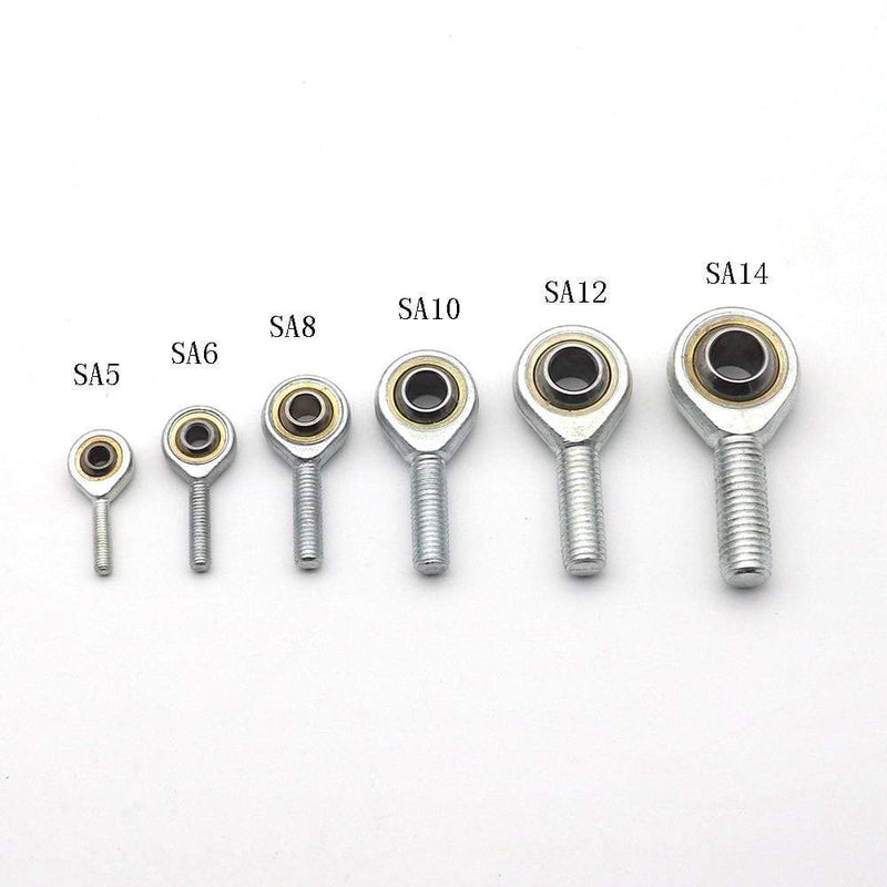 1pcs inner hole 5mm to 14mm male SA T/K POSA Right/Left Hand Ball Joint Metric Threaded Rod End  Bearing For rod JadeMoghul Inc. 