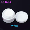 1pcs Nail Polymer Acrylic Powder Crystal Nail Art Tips Builder CLEAR PINK WHITE See Through Color-White-JadeMoghul Inc.