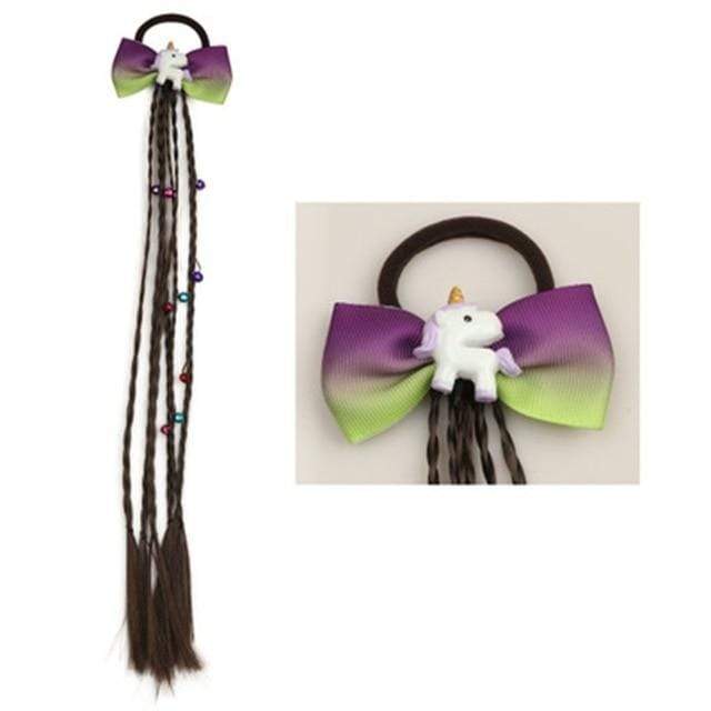 1PCS New Girls Elastic Hair Band Rubber Band Hair Accessories Wig Ponytail Headband Kids Twist Braid Rope Headdress Hair Braider AExp