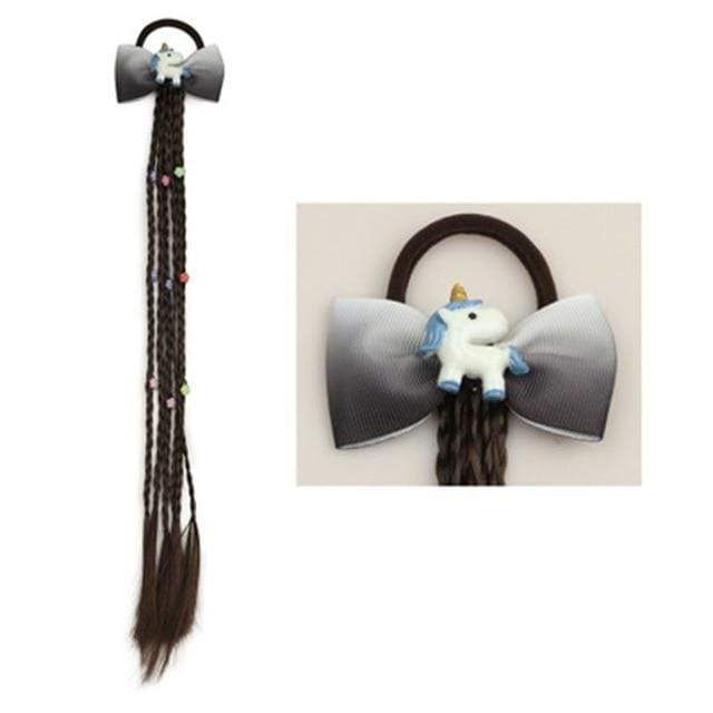1PCS New Girls Elastic Hair Band Rubber Band Hair Accessories Wig Ponytail Headband Kids Twist Braid Rope Headdress Hair Braider AExp