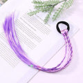 1PCS New Girls Elastic Hair Band Rubber Band Hair Accessories Wig Ponytail Headband Kids Twist Braid Rope Headdress Hair Braider AExp
