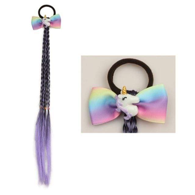 1PCS New Girls Elastic Hair Band Rubber Band Hair Accessories Wig Ponytail Headband Kids Twist Braid Rope Headdress Hair Braider AExp