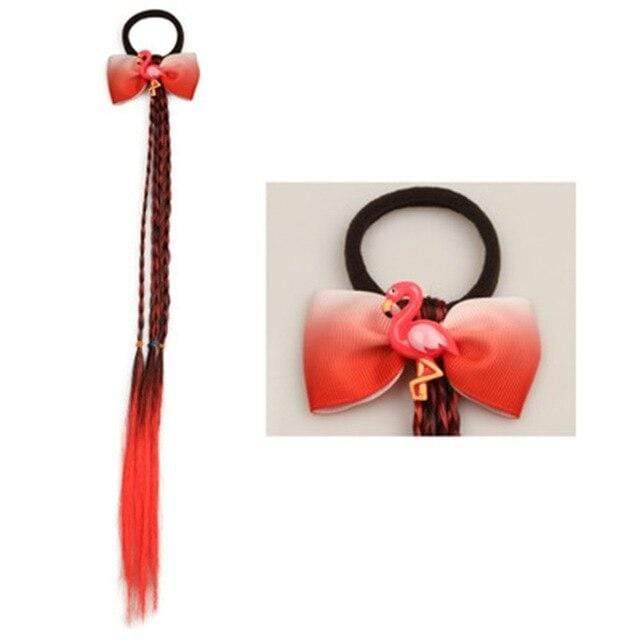 1PCS New Girls Elastic Hair Band Rubber Band Hair Accessories Wig Ponytail Headband Kids Twist Braid Rope Headdress Hair Braider AExp