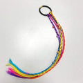 1PCS New Girls Elastic Hair Band Rubber Band Hair Accessories Wig Ponytail Headband Kids Twist Braid Rope Headdress Hair Braider AExp