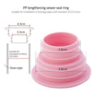 1Pcs Plastic Deodorant Wash Machine Pipe Connector Tools Sealing Plug Trap Anti-odor Telescopic Sewer Pipe Accessories AExp