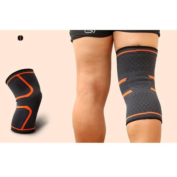 1PCS Plus Size Fitness Running Cycling Knee Support Braces Elastic Nylon Sport Compression Basketball Knee Pad Sleeve for Men-Orange-XL-JadeMoghul Inc.