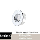 1Pcs Sink Hole Round Overflow Cover Ceramic Pots Plastic/Copper Insert Chrome Basin Sink overflow cover JadeMoghul Inc. 