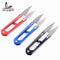 1pcs/wholesale High quality high carbon steel Shear Fish line scissors 15g/10.5cm  U-shaped fishing line scissors sewing wholesa AExp
