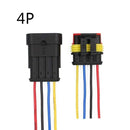 1set AMP 1P 2P 3P 4P 5P 6P Way Waterproof Electrical Auto Connector Male Female Plug with Wire Cable harness for Car Motorcycle JadeMoghul Inc. 