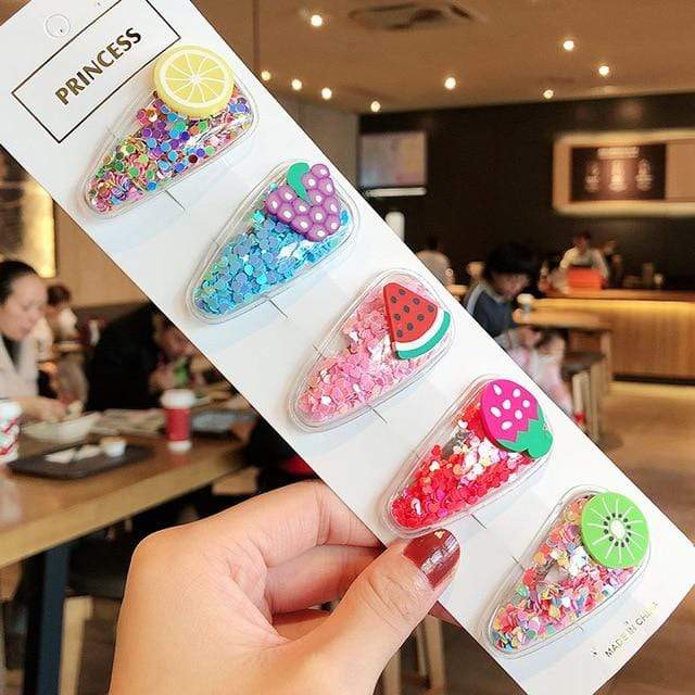 1Set Girls Cute Cartoon Animal Fruit Colorfur Hairpins Children Sweet Hair Clip Barrettes Headband Kids Fashion Hair Accessories AExp