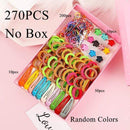 1Set Girls Cute Elastic Hair Bands Hairpins Flower Hair Claws Hair Clip Rubber Band Ponytail Holder Kids Fashion Hair Accessorie AExp