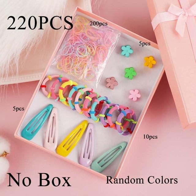 1Set Girls Cute Elastic Hair Bands Hairpins Flower Hair Claws Hair Clip Rubber Band Ponytail Holder Kids Fashion Hair Accessorie AExp