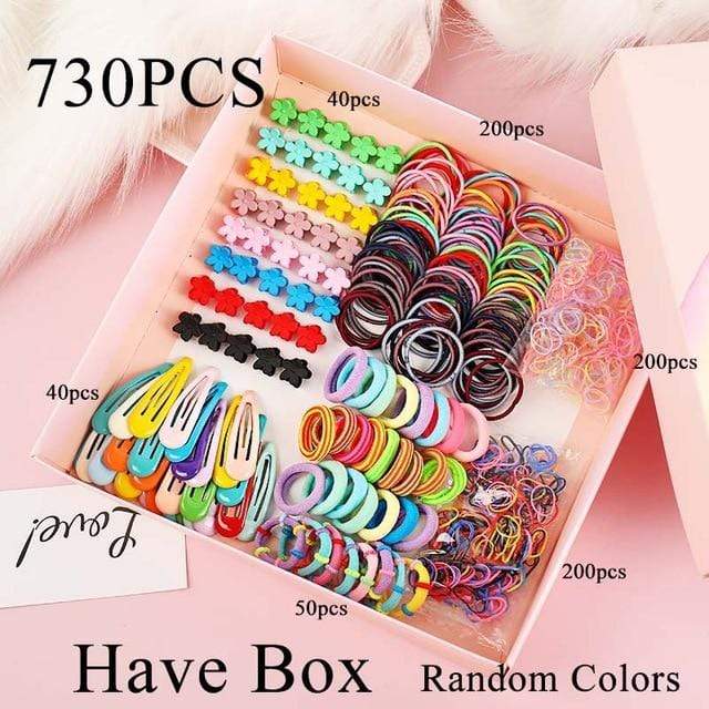 1Set Girls Cute Elastic Hair Bands Hairpins Flower Hair Claws Hair Clip Rubber Band Ponytail Holder Kids Fashion Hair Accessorie AExp
